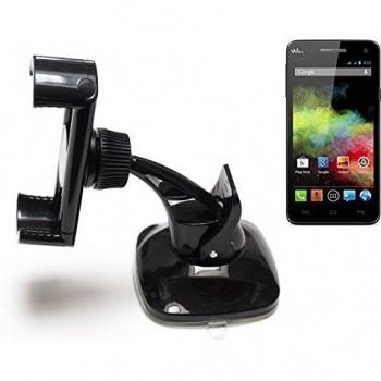 montaje compacto parabrisas / tablero de instrumentos para Wiko Rainbow 4G, negro | sostenedor soporte tablero de instrumentos - K-S-Trade