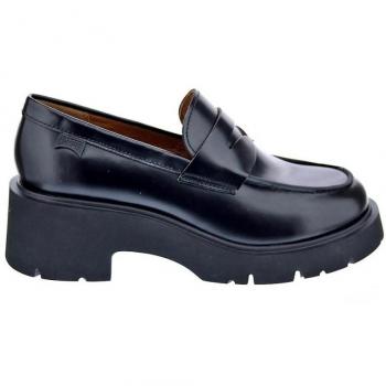 Mocasines Camper Milah para Mujer de Piel Negros con Tacón K201425-002