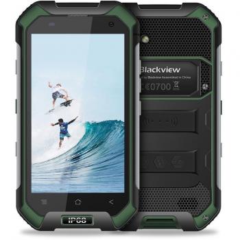 Blackview BV6000 Smartphone Libre IP68 Impermeable a Prueba de Polvo a Prueba de Golpes Dual Sim, 3GB RAM + 32GB ROM 4500mAh Cámara de 13+5 MP Pantalla 4,7 FHD+ Android 7.0 Teléfonos Verde