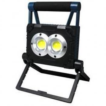 Foco LED Solar Portátil Recargable 10W con Batería Externa 180x45x17mm