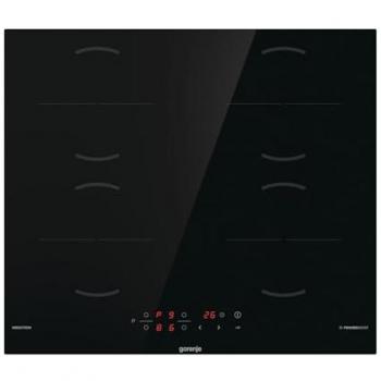 Gorenje Placa de Inducción Negra GI6401BSCE, 4 Zonas, Control Táctil, Timer, PowerBoost