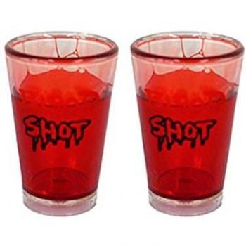 Generique 2 Vasos chupito sangrentados 7 cm