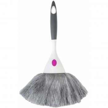 VIGAR Rengo Plumero Microfibra, Material: Polipropileno y TPR, Color: Gris, Dimensiones: 14 x 10 x 31 cm