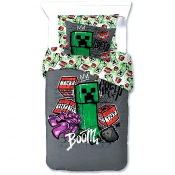 Funda Nórdica Minecraft Cama 90cm Microfibra