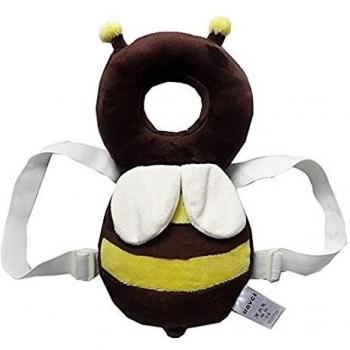 Bebé Toddlers protección de la cabeza ajustable, Infant de seguridad Pad para bebé Walkers Protective Head Neck hombro Protector Prevent Head Injury edad approprié 4 - 24 meses Jaune Abeille