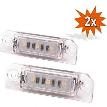 Do.LED WP3 LED matrícula para Volkswagen Golf IV 1J1 Golf V 1 K1 Golf VI 5 K1 Golf VII 5 G1 BE1 Lupo 6 X 1 6e1 EOS 1 F7 1 F8 New Beetle 9 C1 1 C1 New Beetle Cabriolet 1Y7 Volkswagen Passat 3 C2 Passat CC 357 Phaeton 3d _ Polo 6 N