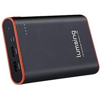 Lumsing® Batería externa 13400mAh, Cargador portátil externo, Power bank para iPhones, iPads, Samsung Galaxy, Android y otros Smartphones
