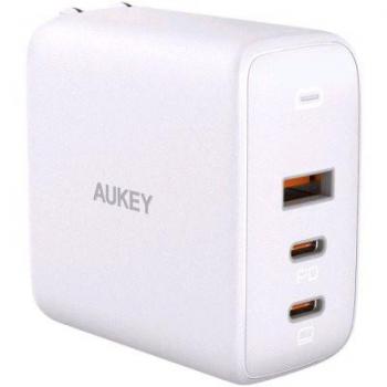 Aukey PA-B3 Cargador de Pared USB-A y USB-C Gan Omnia Mix 65W