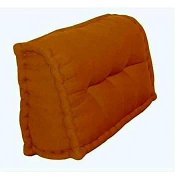 Cojín para Sillas 100% Algodón Mostaza (60 x 22 x 45 cm)