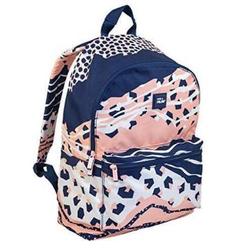 Mochila escolar 2 cremalleras Melt rosa 20l