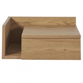 Mesilla de pared roble claro con cajón 40 cm NASTY