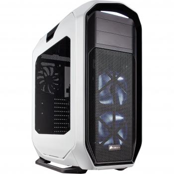 Corsair Graphite 780T Full-Tower ATX - Caja de PC, ventana lateral con dos AF140 rojo LED ventilador, Blanco
