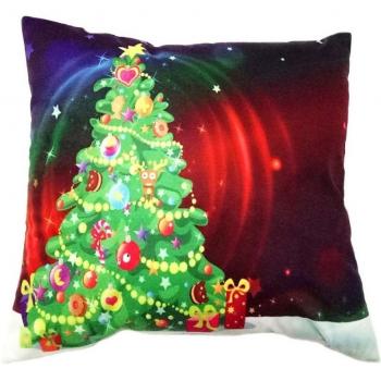 Tongshi Navidad Santa Claus Funda de almohada Sofá Funda de cojín de cojín de cintura Decoración para el hogar