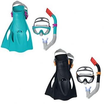 Conjunto de Snorkel para Adultos con Válvula de Purga y Correa Anatómica, Talla 41-46, Color Surtido, +14 Años