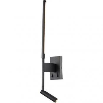 Aplique de Pared LED Mantra Torch Negro Mate 2 bombillas 55,4cm