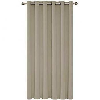 Deconovo Cortinas de Salón Moderna, Aislantes Térmicas Opacas de Color Liso, con Ojales, 203x214 cm