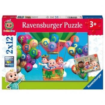 Rompecabezas Ravensburger - Aprende y Juega Cocomelon 2x12 Piezas