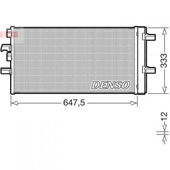 Condensador de Aire Acondicionado DENSO DCN05108 con alta eficiencia y durabilidad