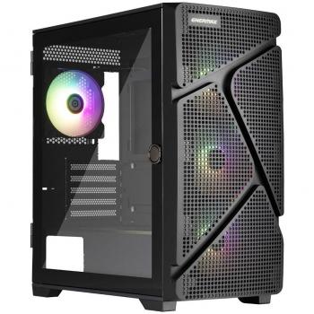 Caja de Ordenador Gaming Enermax MarbleShell MS21 Negro con Panel Lateral de Cristal Templado