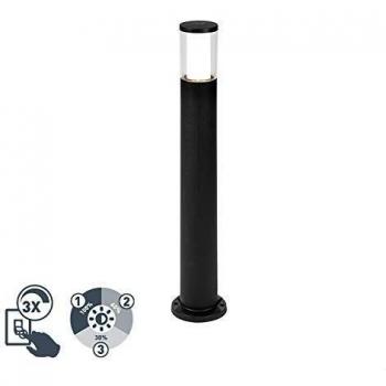 Lámpara exterior moderna negra 80cm GU10 regulable 3 niveles IP55 - CARLO