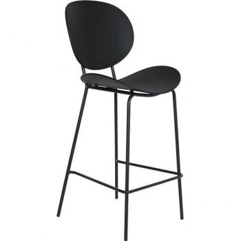 Taburete Fíjalo Polipropileno Metal 50x51x104 Negro