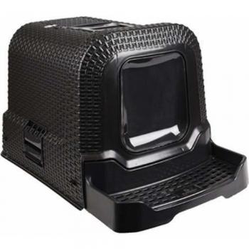 Caja de Arena para Gatos Rattan Flamingo