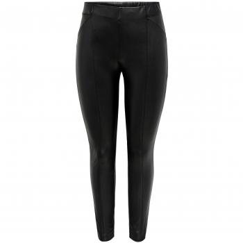 Leggings Faux Leather Only Jessie Negro Para Mujer - Material sintético, diseño ajustado, cintura elástica, acabado brillante, estilo moderno y versátil