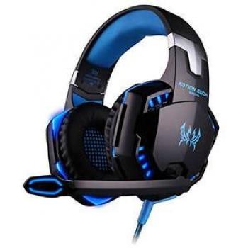Auriculares Gaming Klack LED con control de volumen para PS4, PC y Xbox Azul