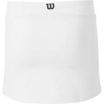Falda de pádel Wilson YG Youth Team Flat Front Blanco Infantil