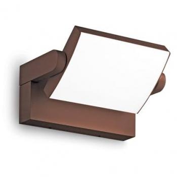 Aplique LED Exterior Down Ideal Lux SWIPE, 20,5 W, 3000K, IP54, aluminio café