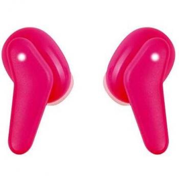 Auricular VIVANCO Bluetooth + Caja Carga Rosa