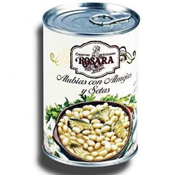 Alubias Pochas con almejas y setas