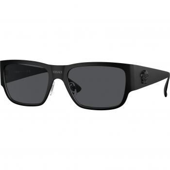 Versace VE2262 Sunglasses, Color 126187, Square Shape, Black, Male, Size: 56 MM with Original Case