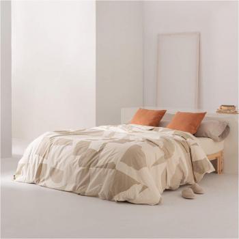 Funda nórdica de algodón popelín 400 hilos cama 90 Almoradí beige (290x240 cm)