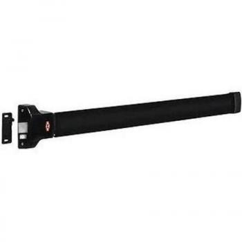 Barra de empuje JPM 90+ con cerradura antipánico - 1 punto lateral - 1141 mm - Negra