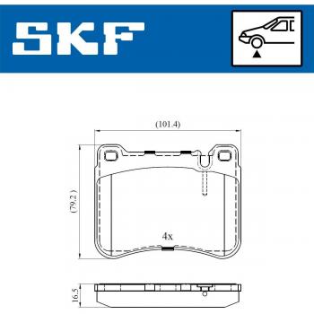 Pastillas de freno SKF VKBP 80495
