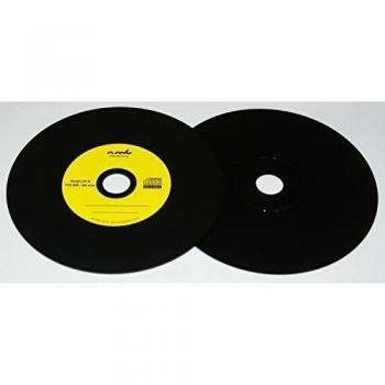 25 amarillo vinilo CD-R NMC, carbon Dye Completo Negra parte trasera de CD en blanco, 700 MB