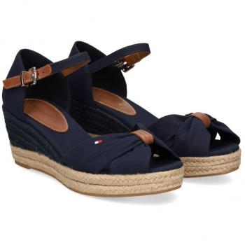 Tommy Hilfiger Sandalias de Mujer en Color Azul con Detalle de Logo