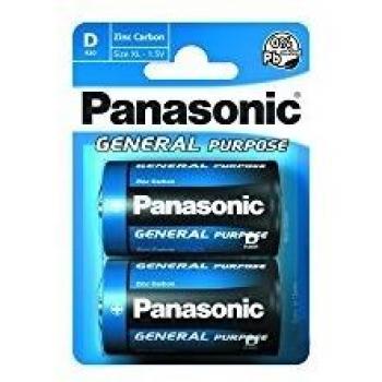 Batería Panasonic Heavy Duty D R20 - 2 unidades en blister