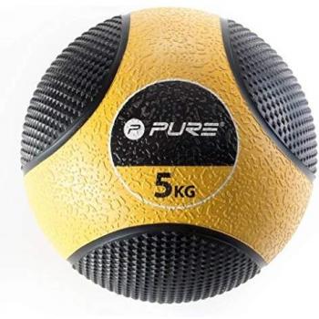 Pure2Improve Medicine Ball 5kg Black/Yellow Unisex