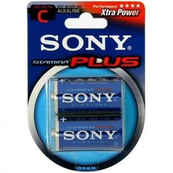 Sony Stamina Plus - Pilas alcalinas C, 1.5 V, 2 unidades
