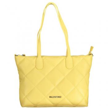 Valentino by Mario Valentino Yellow Polyethylene Handbag with Chain Handle, Tote Bag, Female, Size: ONE SIZE