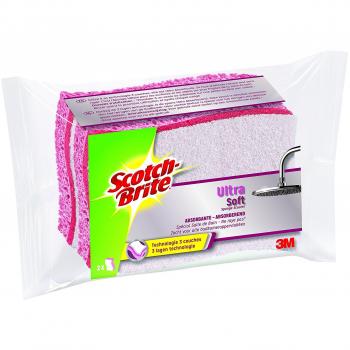 Scotch-Brite Pack de 2 eponges Ultra absorbente, color blanco