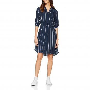 SELECTED FEMME Slfdamina 7/8 AOP Dress Noos Vestido, Gris