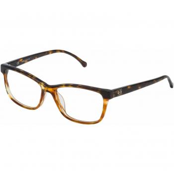 Loewe Women's Acetate Glasses Frame VLWA20M5406K1 (ø 54 mm) - Shiny Streaked Havana