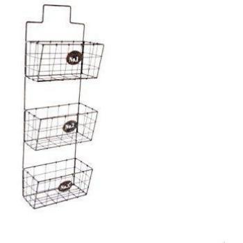 Pide X esa Boca MB-129138 - Estantería Metálica Industrial 3 Cestas Numeradas 1 2 3 20x10x60 color negro
