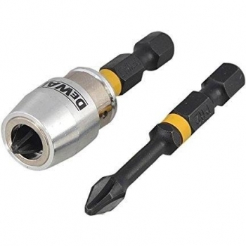 DeWalt DT70536T-QZ - Puntas Torsión de impacto Ph2 x 2 50mm + adaptador magnético con bloqueo