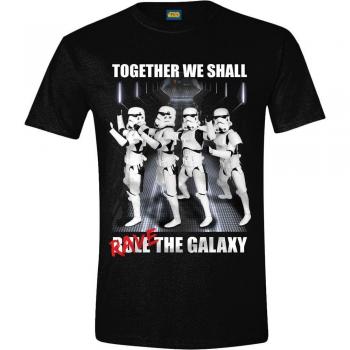 Star Wars Trooper Party Camiseta Negro S, 100% algodón, Corte Normal