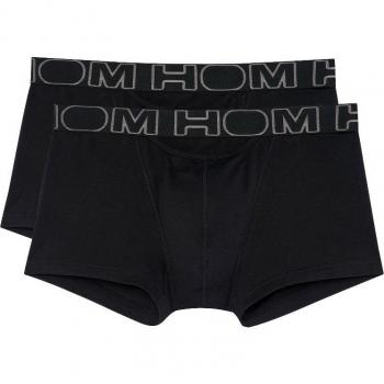 HOM Boxer Briefs 2-Pack, Color Negro, Talla M, Composición: 95% Algodón y 5% Elastano