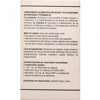 Colágeno con Silicio y Vitamina D3 60 comp. Natysal. Cuidado de las articulaciones